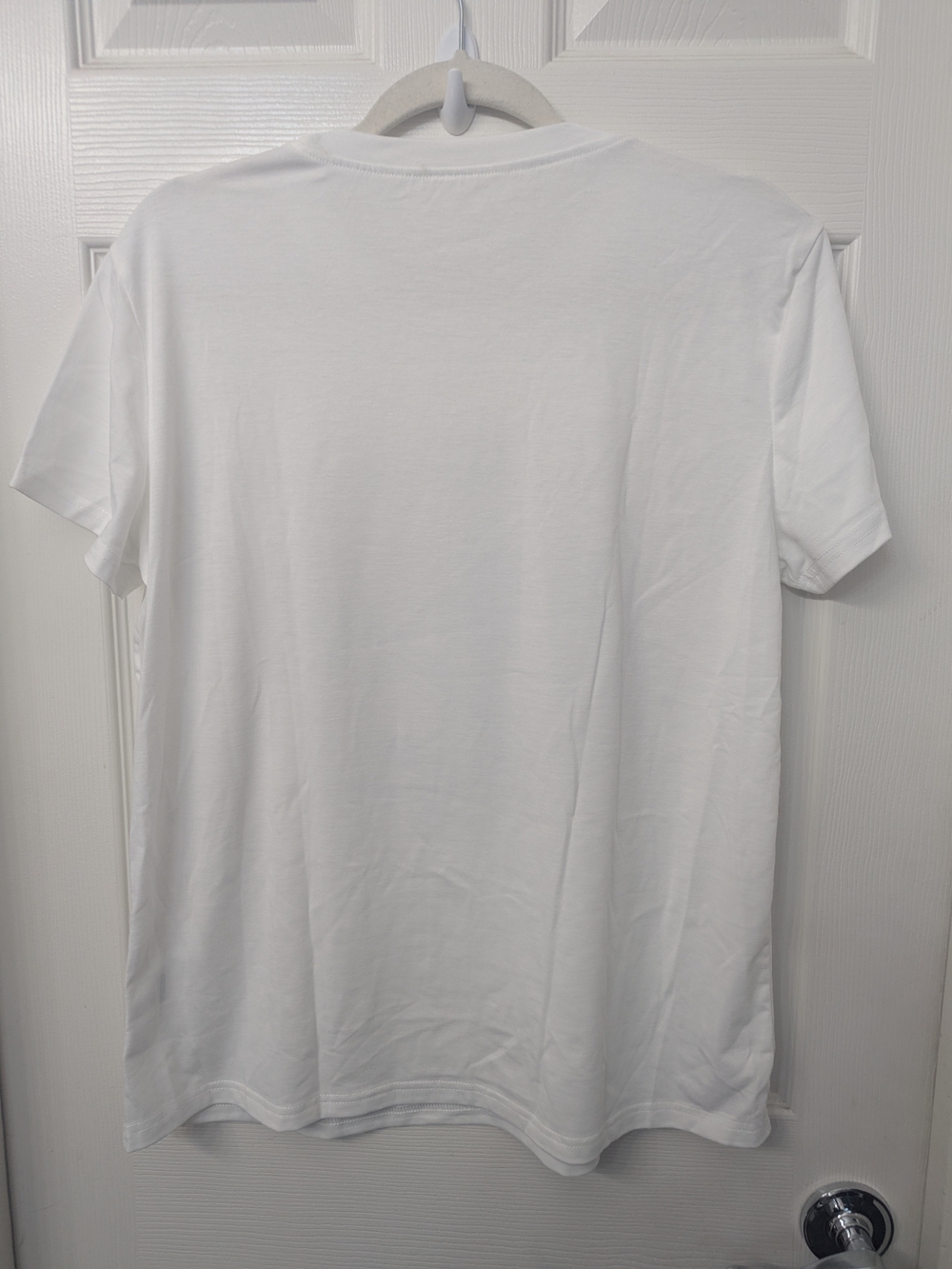 White Graphic Tee with Festive Skull Cowboy Print - Picture 4 of 4
